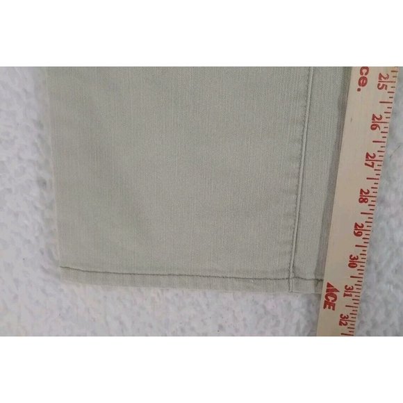 Levis 518 Superlow Stretch BootCut Jeans Women's Size 11 JR M Mid Rise Beige - Picture 5 of 8